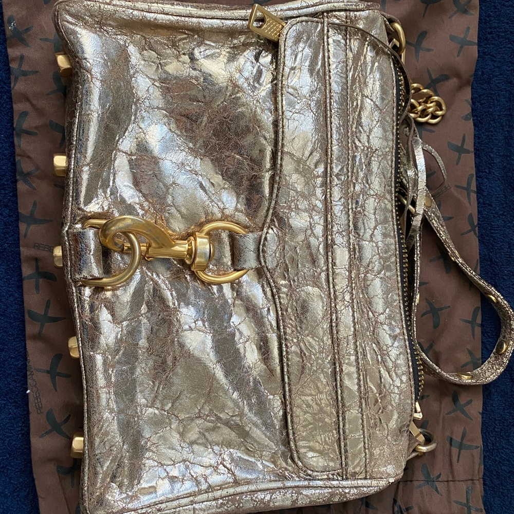 Rebecca Minkoff Gold M.A.C bag